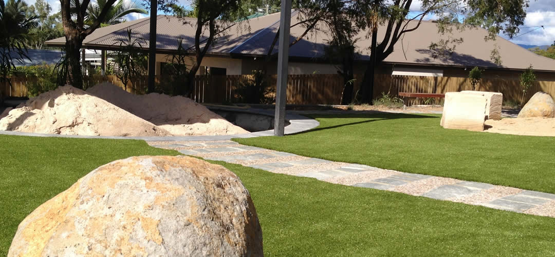 fake grass cairns